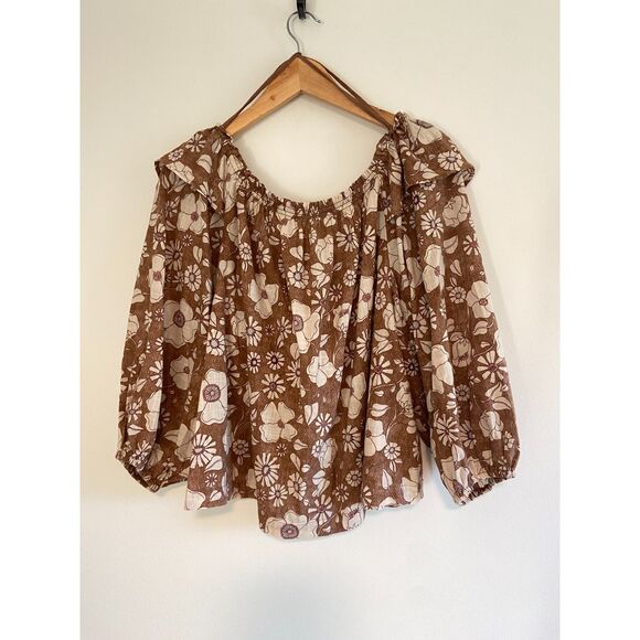 Free People Miss Daisy Printed Top NWOT Size SMALL - Picture 6 of 7